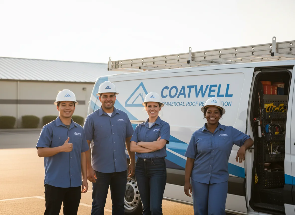Commercial roof coating company in Falcon Heights, TX