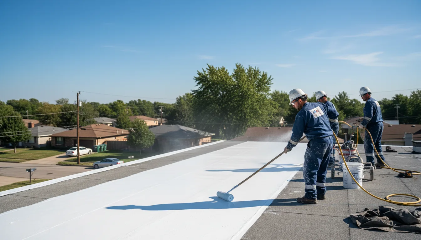 Commercial roof coating in Falcon Heights, TX near me